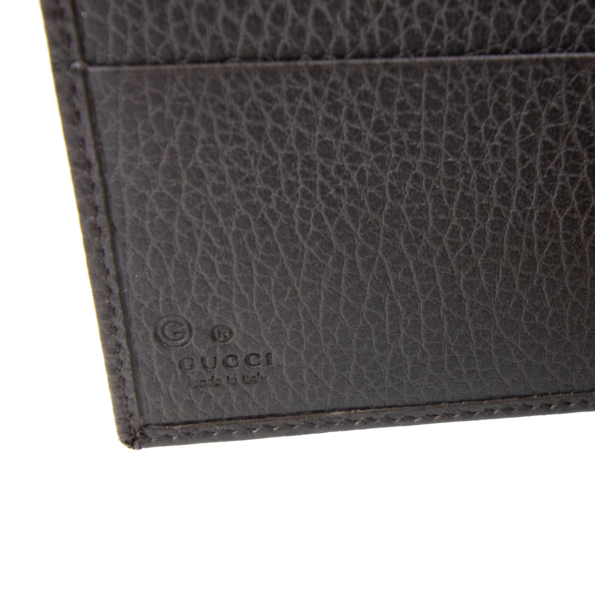 Gucci Gg Canvas Leather Wallet Brown