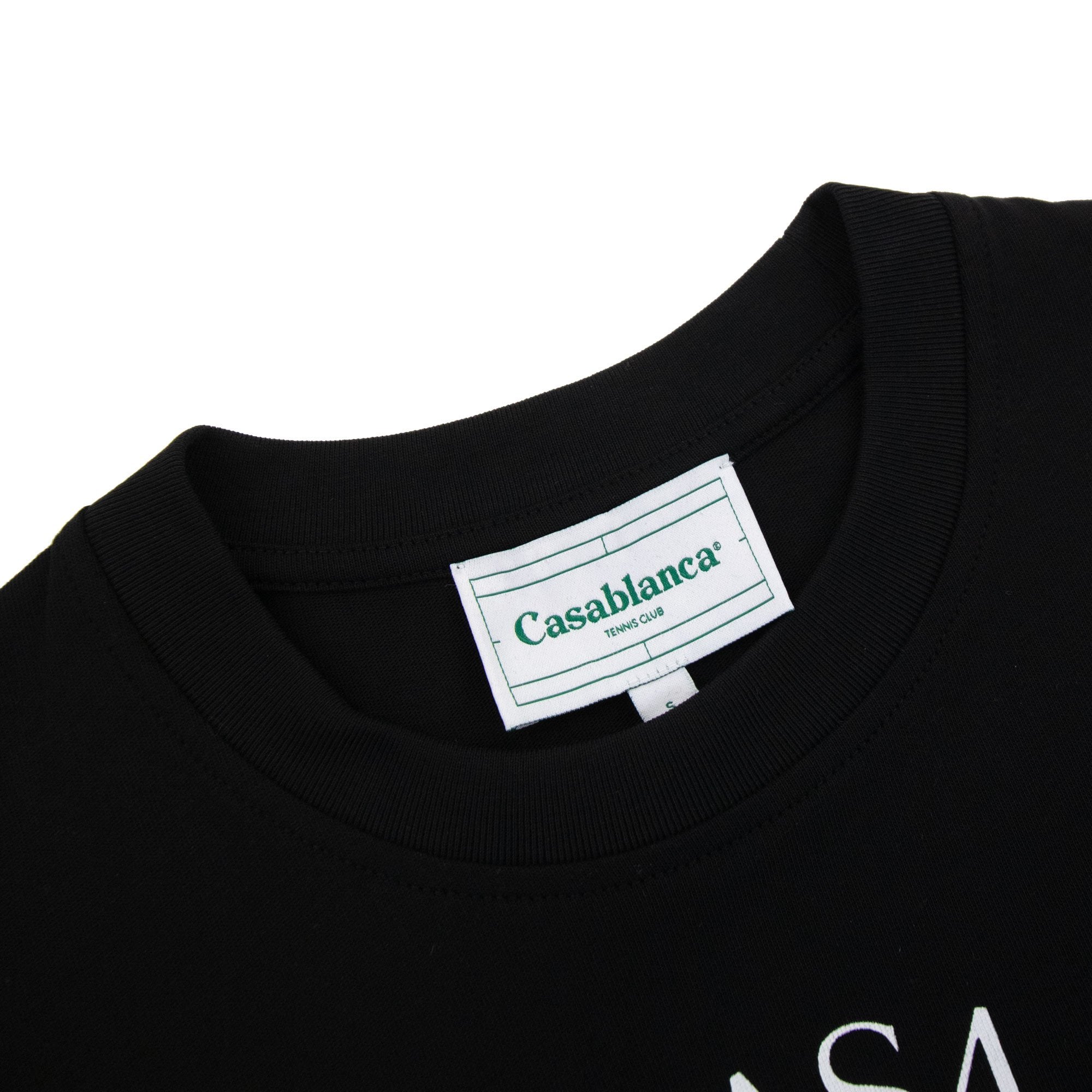 Casablanca Le Joueur Organic Cotton-jersey T-shirt Black