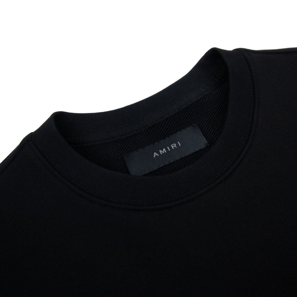 Amiri Script Logo Crew Neck Sweatshirt Black