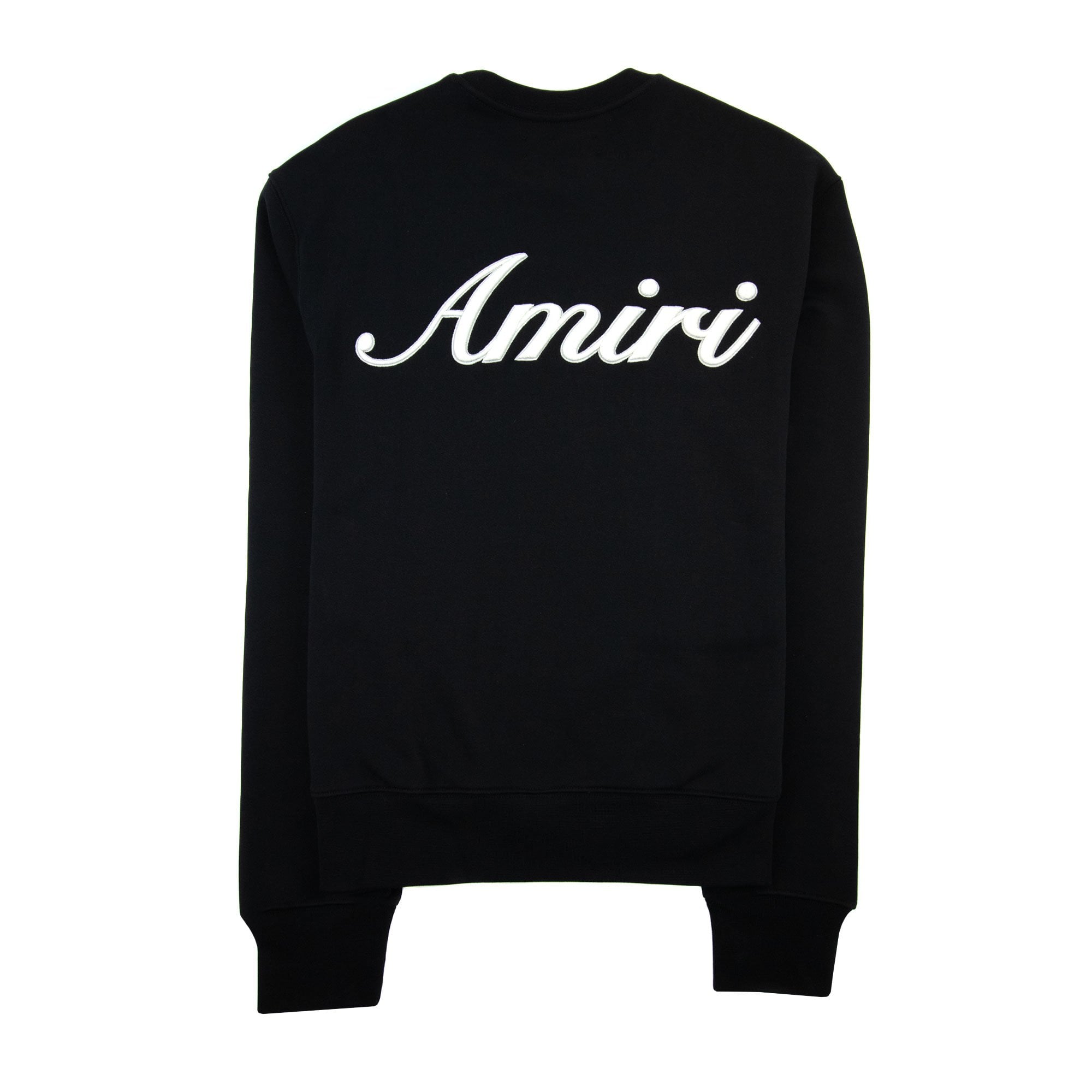 Amiri Script Logo Crew Neck Sweatshirt Black