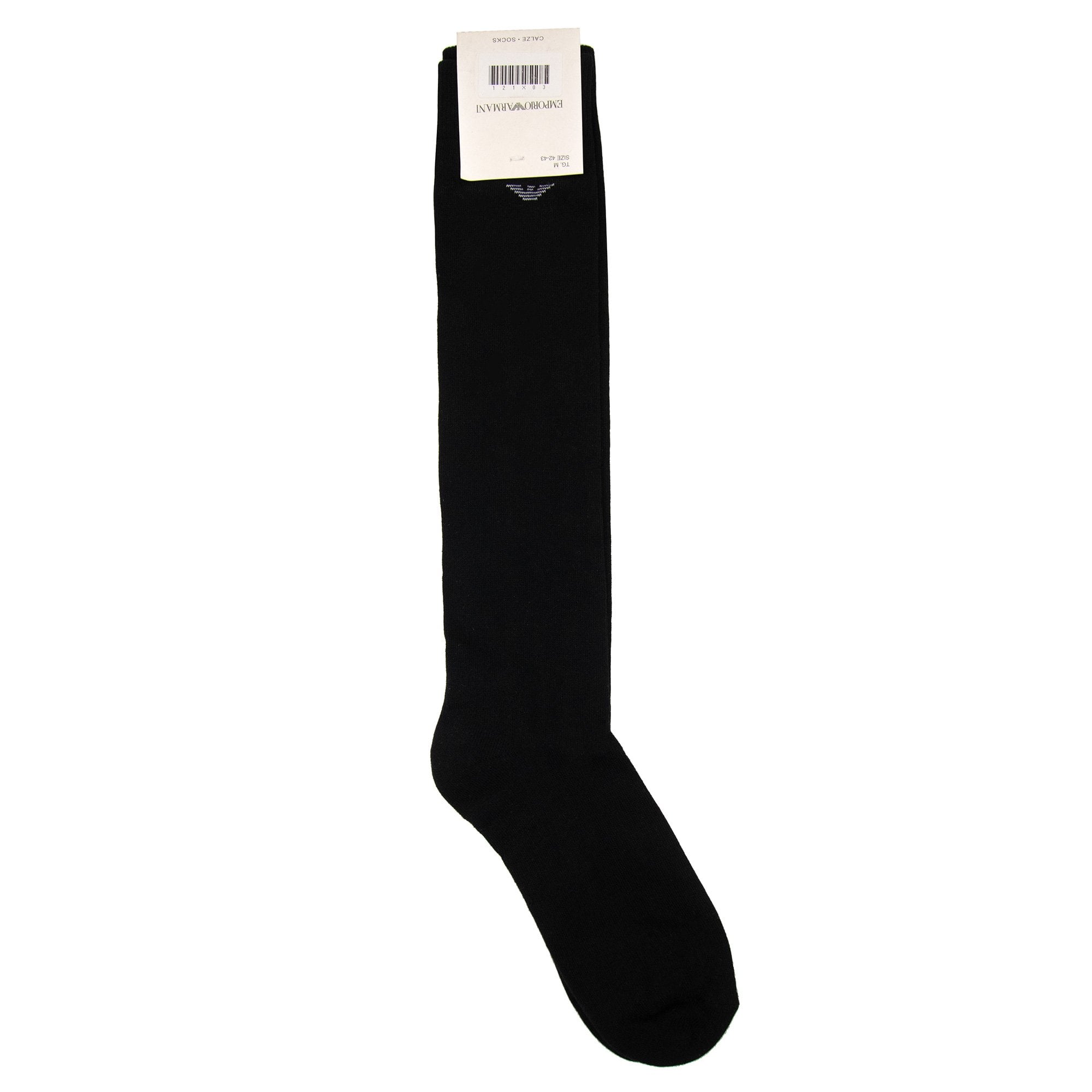 Emporio Armani Eagle Logo Long Socks Black