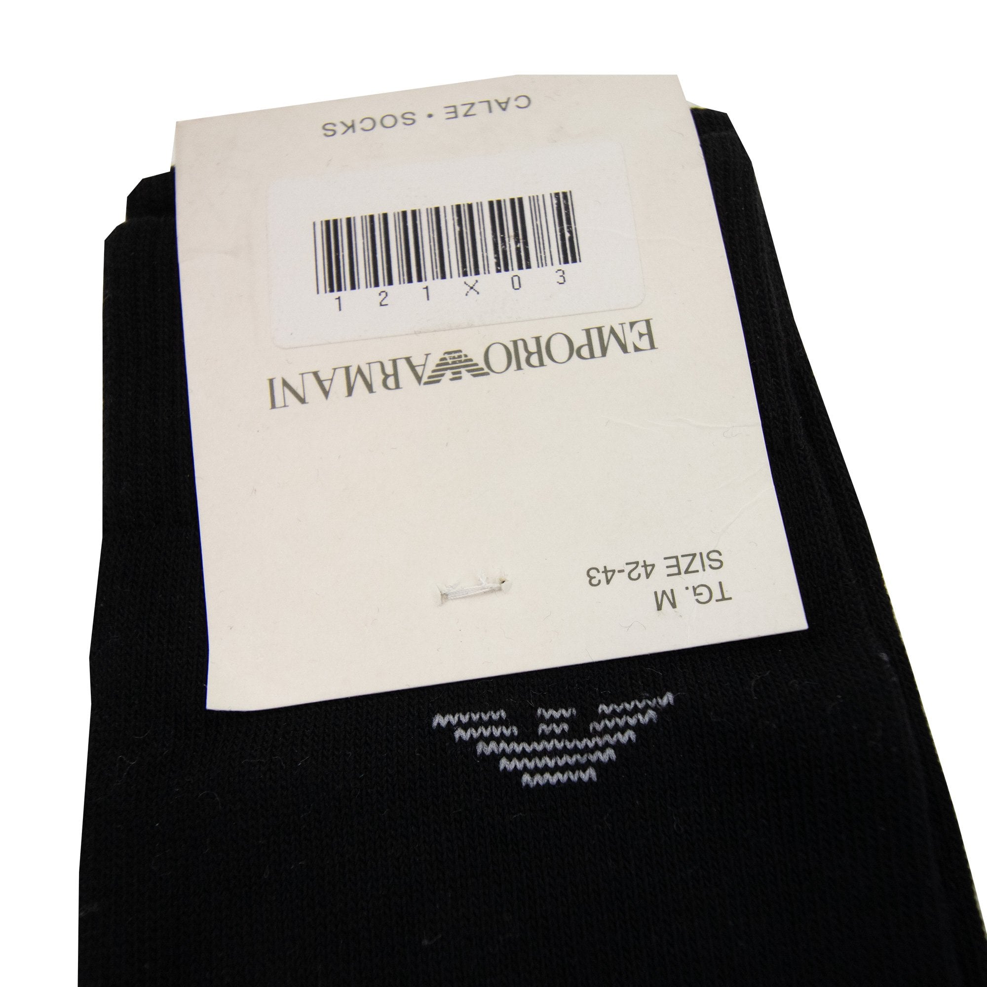 Emporio Armani Eagle Logo Long Socks Black