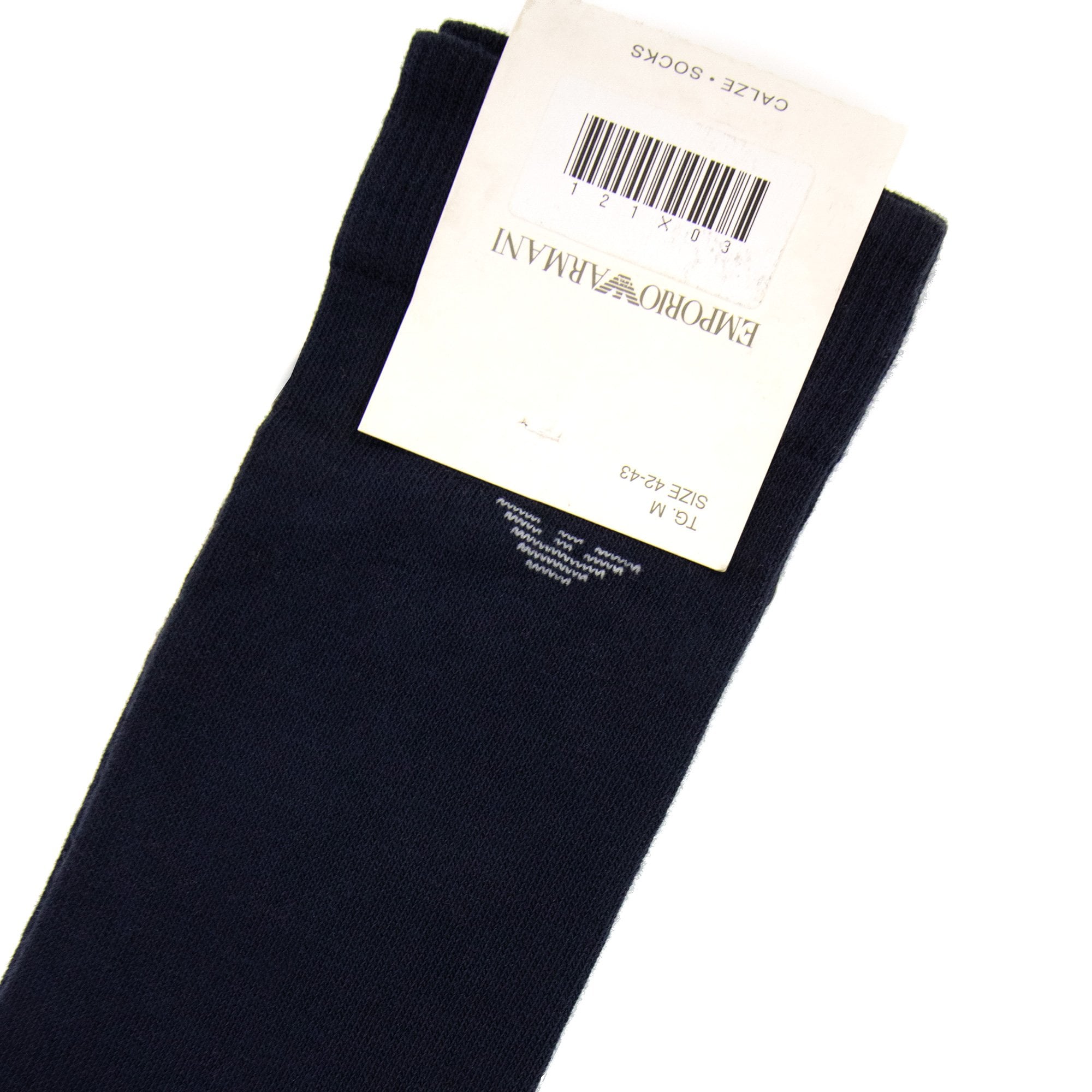 Emporio Armani Eagle Logo Long Socks Navy