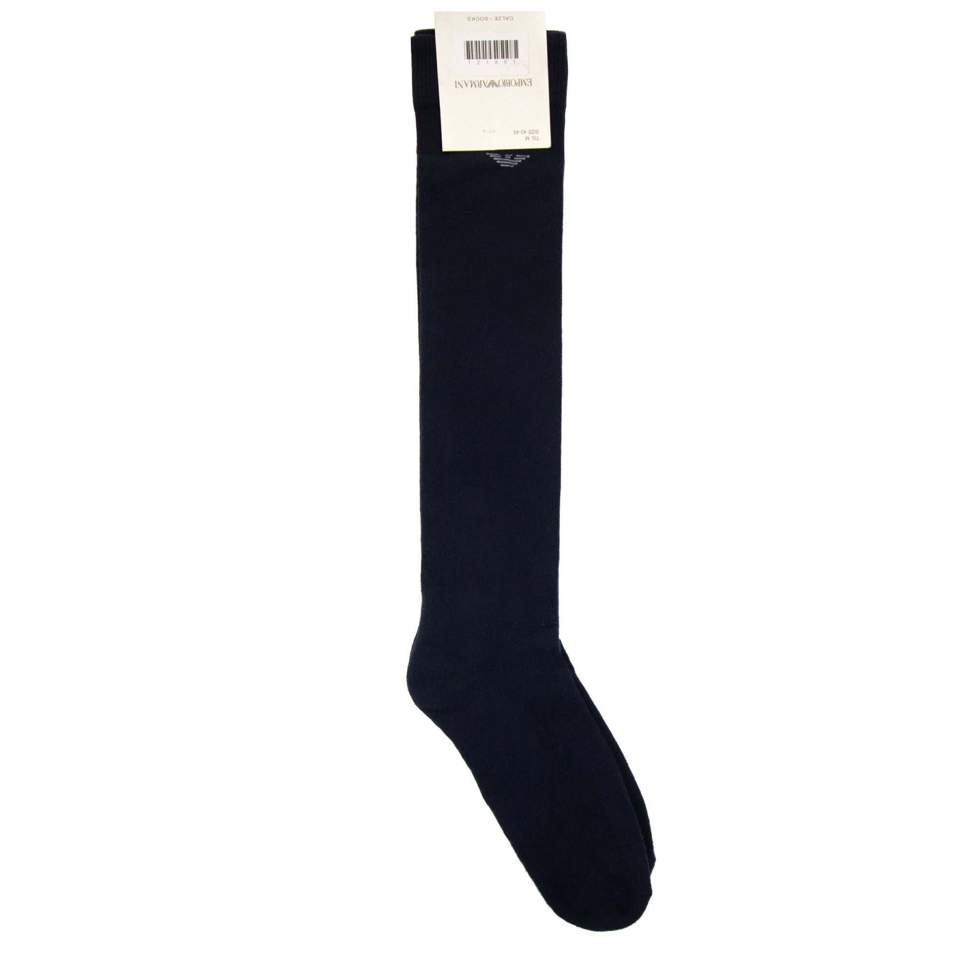 Emporio Armani Eagle Logo Long Socks Navy