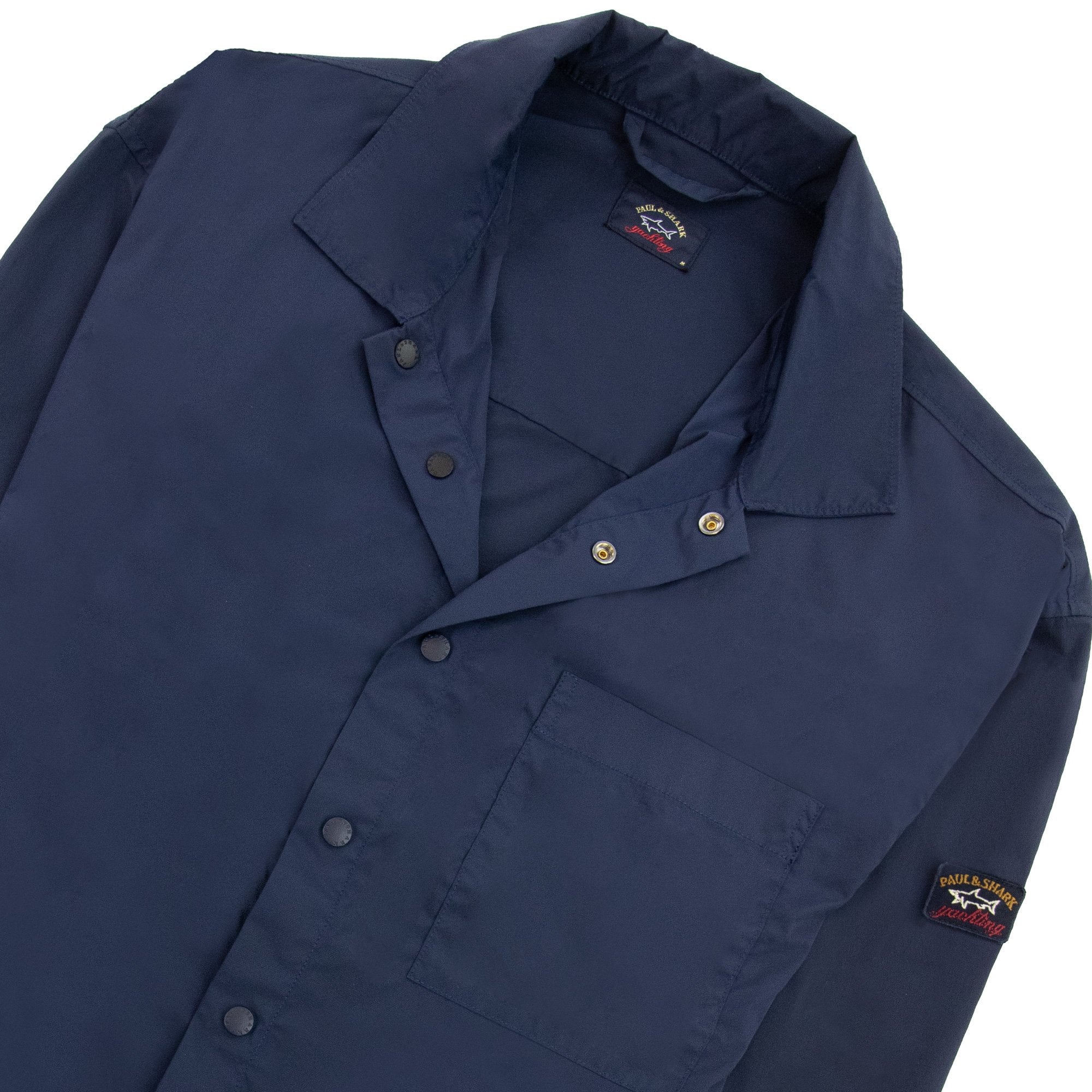 Paul And Shark Econyl Nylon Overshirt Blue