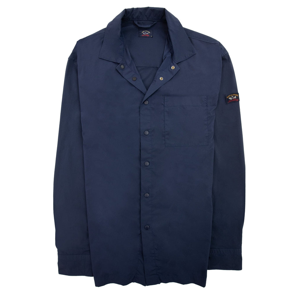 Paul And Shark Econyl Nylon Overshirt Blue