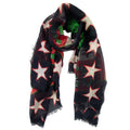Gucci Intersia Motif Scarf Black/multi