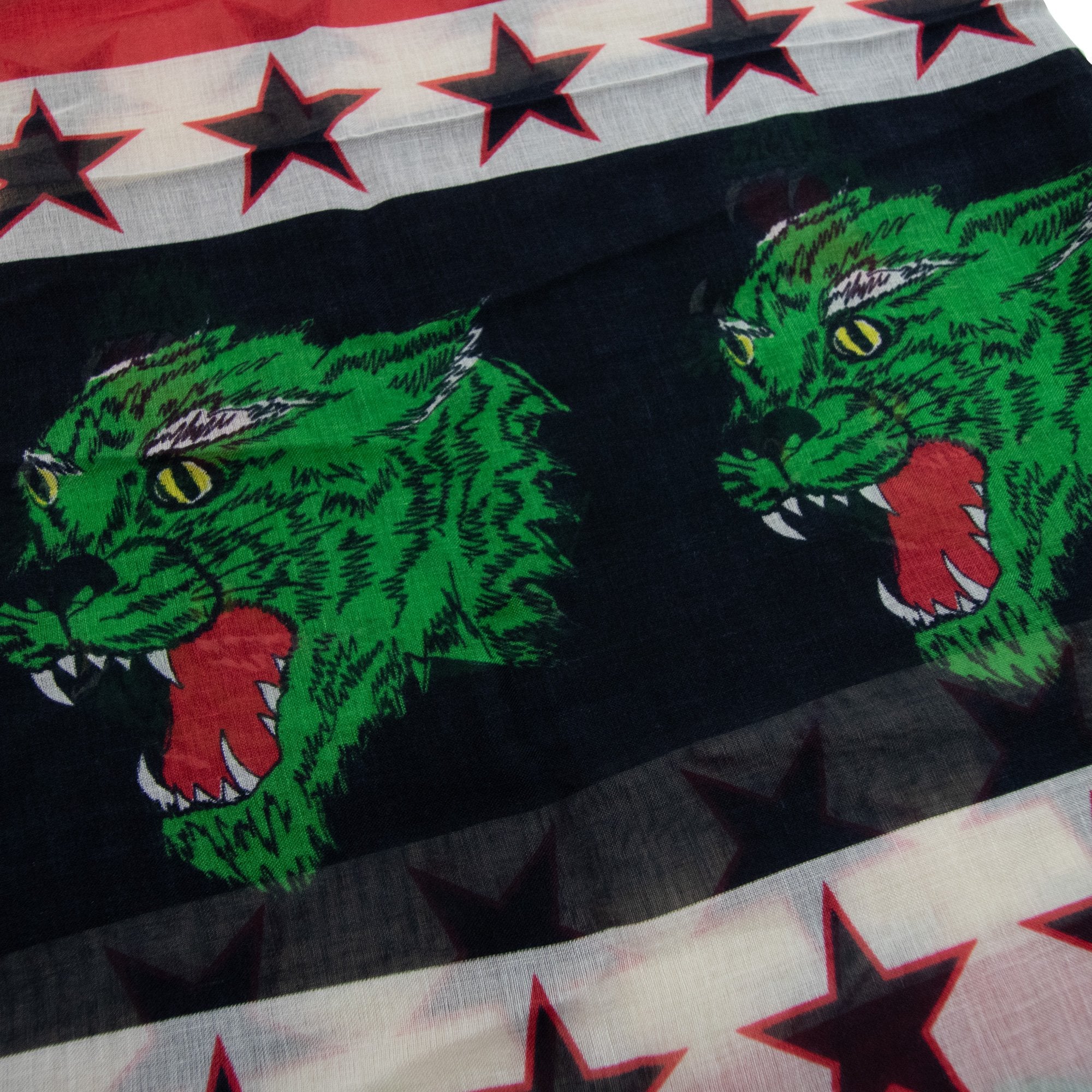 Gucci Intersia Motif Scarf Black/multi