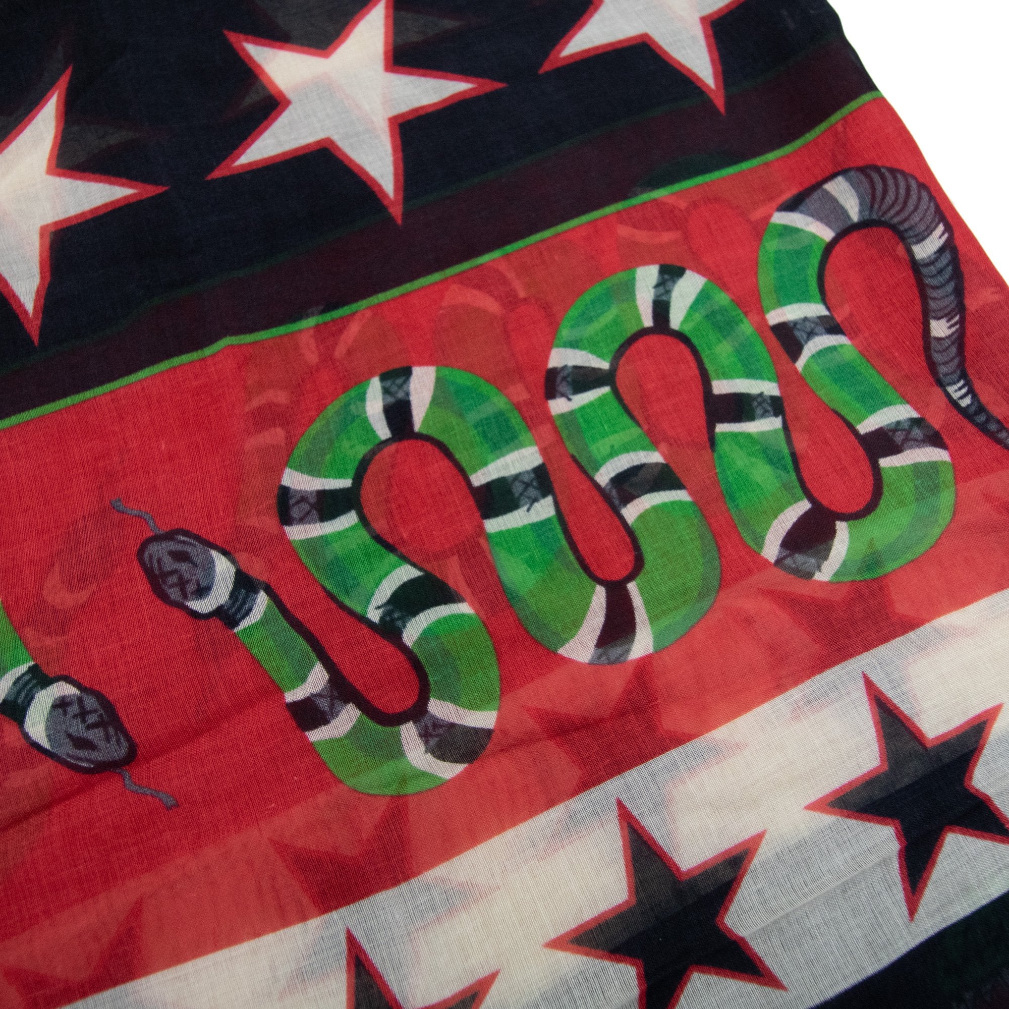 Gucci Intersia Motif Scarf Black/multi