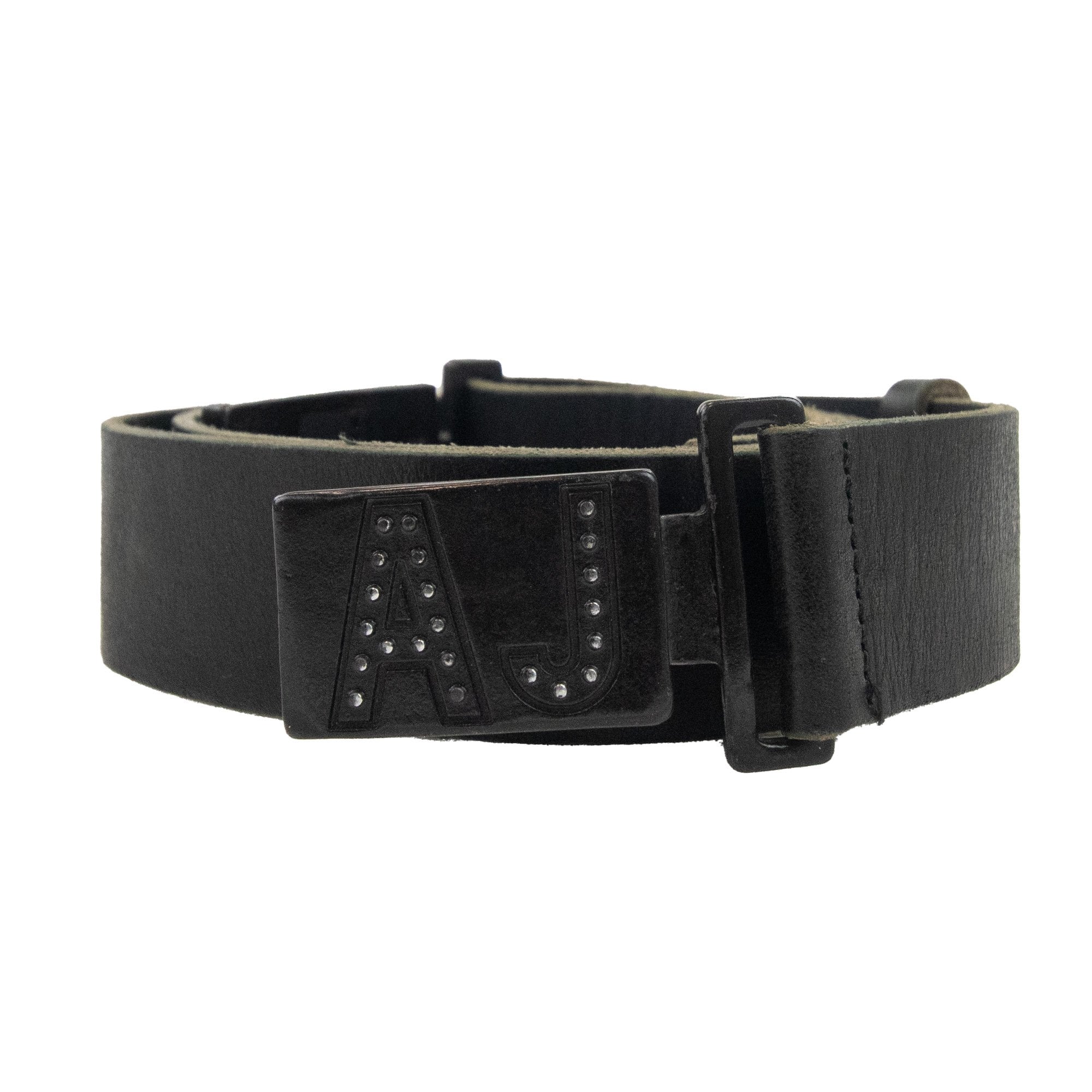 Armani Jeans Aj Clasp Buckle Belt Black