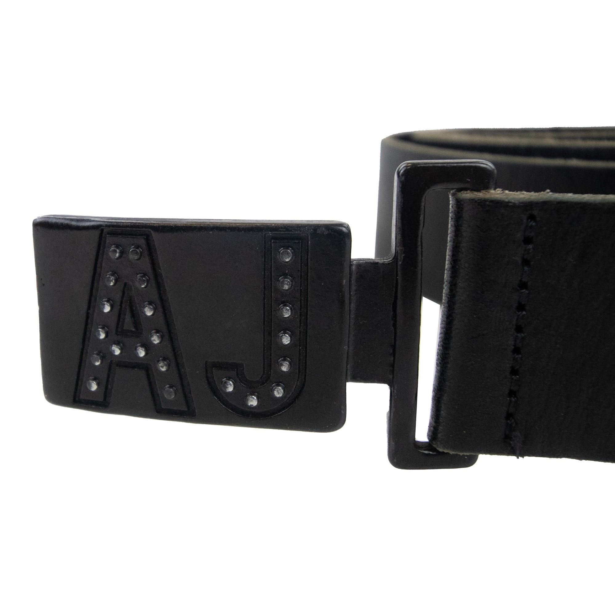 Armani Jeans Aj Clasp Buckle Belt Black