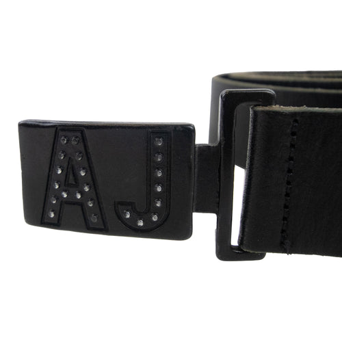 Armani Jeans Aj Clasp Buckle Belt Black
