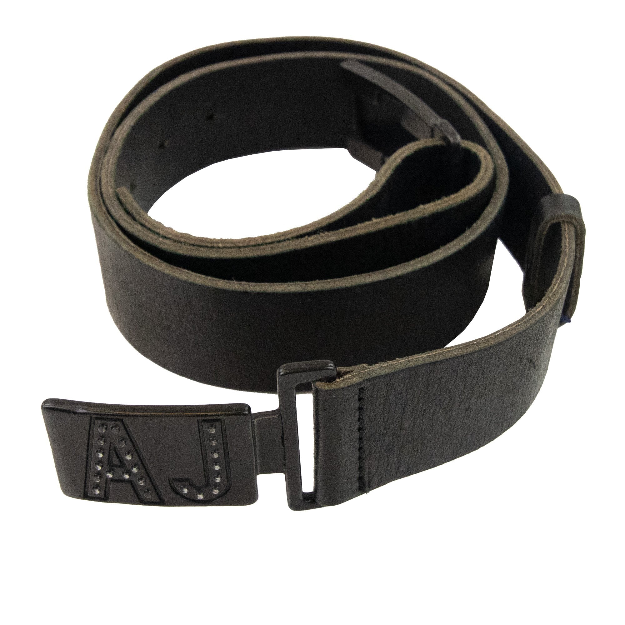 Armani Jeans Aj Clasp Buckle Belt Black