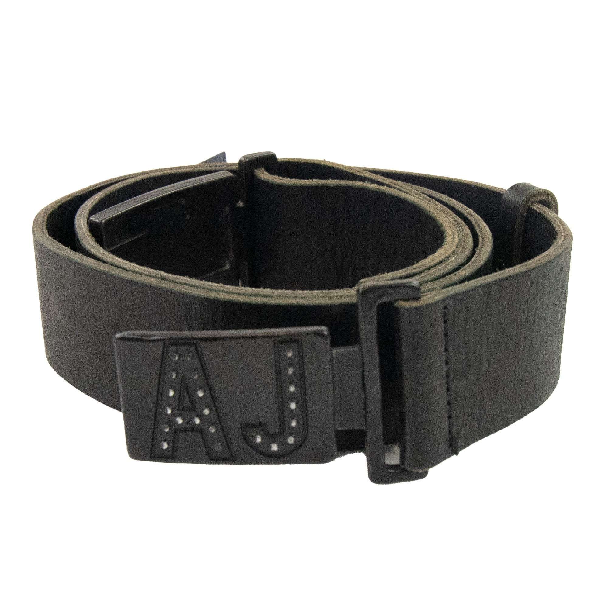 Armani Jeans Aj Clasp Buckle Belt Black