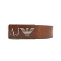 Armani Jeans 931504 Aj Buckle Leather Hook Up Belt Marrone