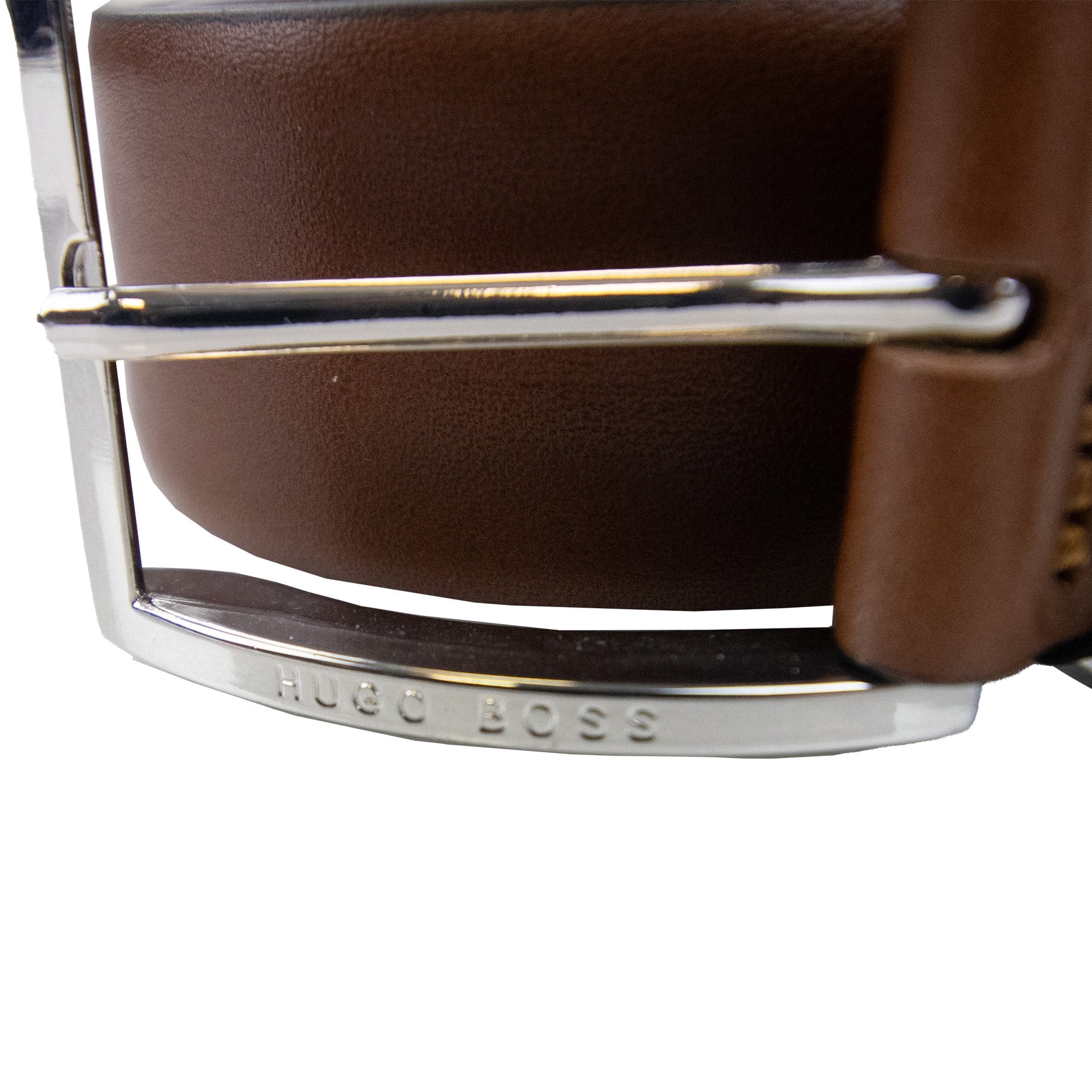 Hugo Boss Froppin Leather Belt Dark Brown