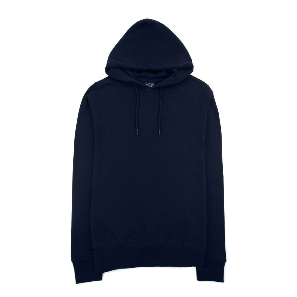 Paul And Shark Arm Badge Hoodied Sweatshirt Navy