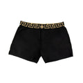 Versace Medusa Waistband Swim Shorts Black