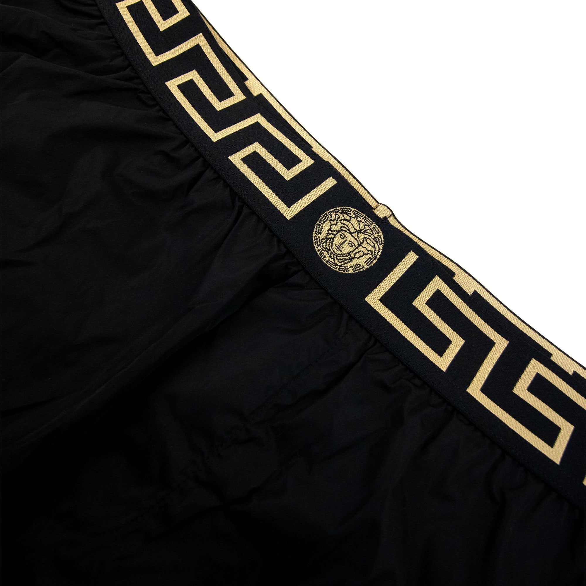 Versace Medusa Waistband Swim Shorts Black