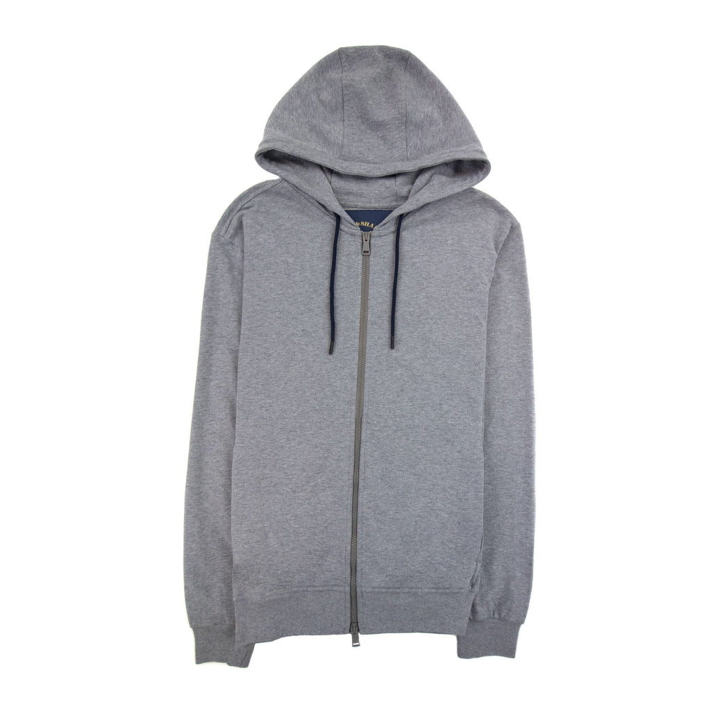 Paul And Shark Arm Logo Hoody Light Grey