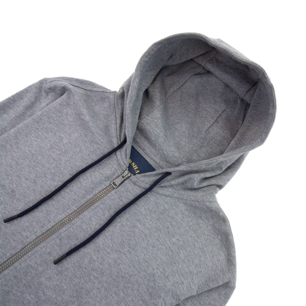 Paul And Shark Arm Logo Hoody Light Grey