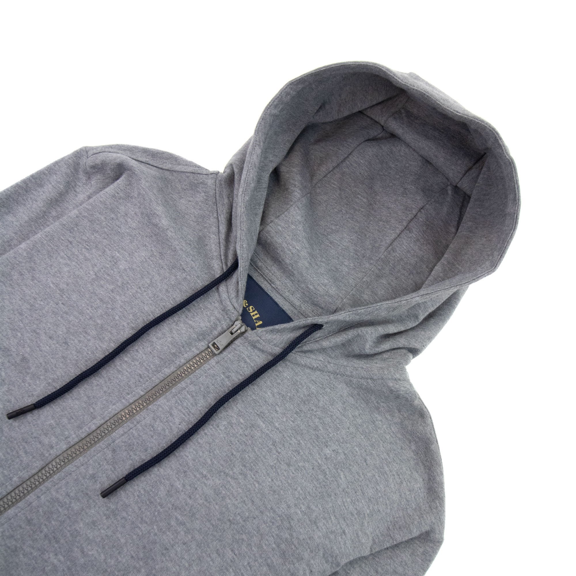 Paul And Shark Arm Logo Hoody Light Grey
