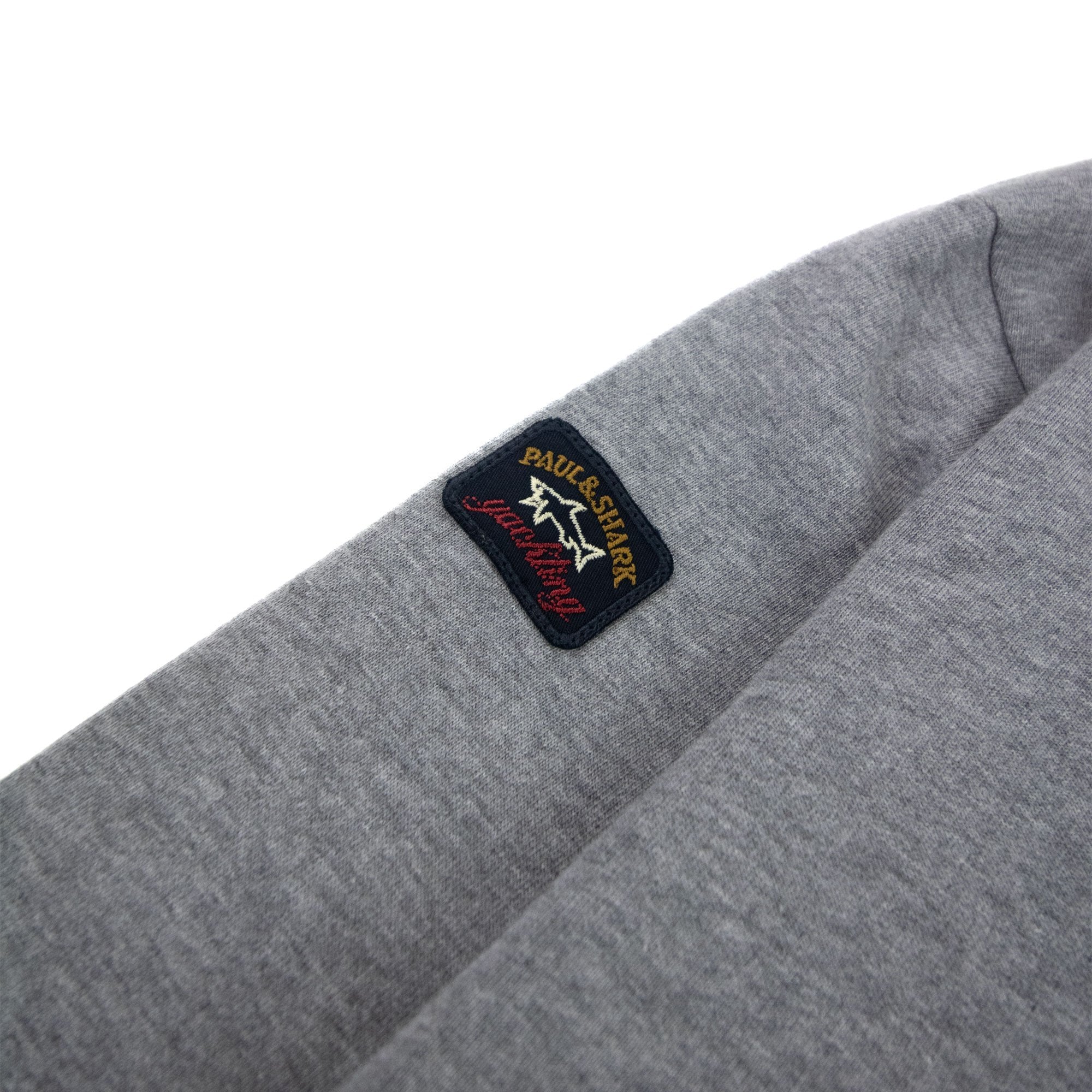 Paul And Shark Arm Logo Hoody Light Grey