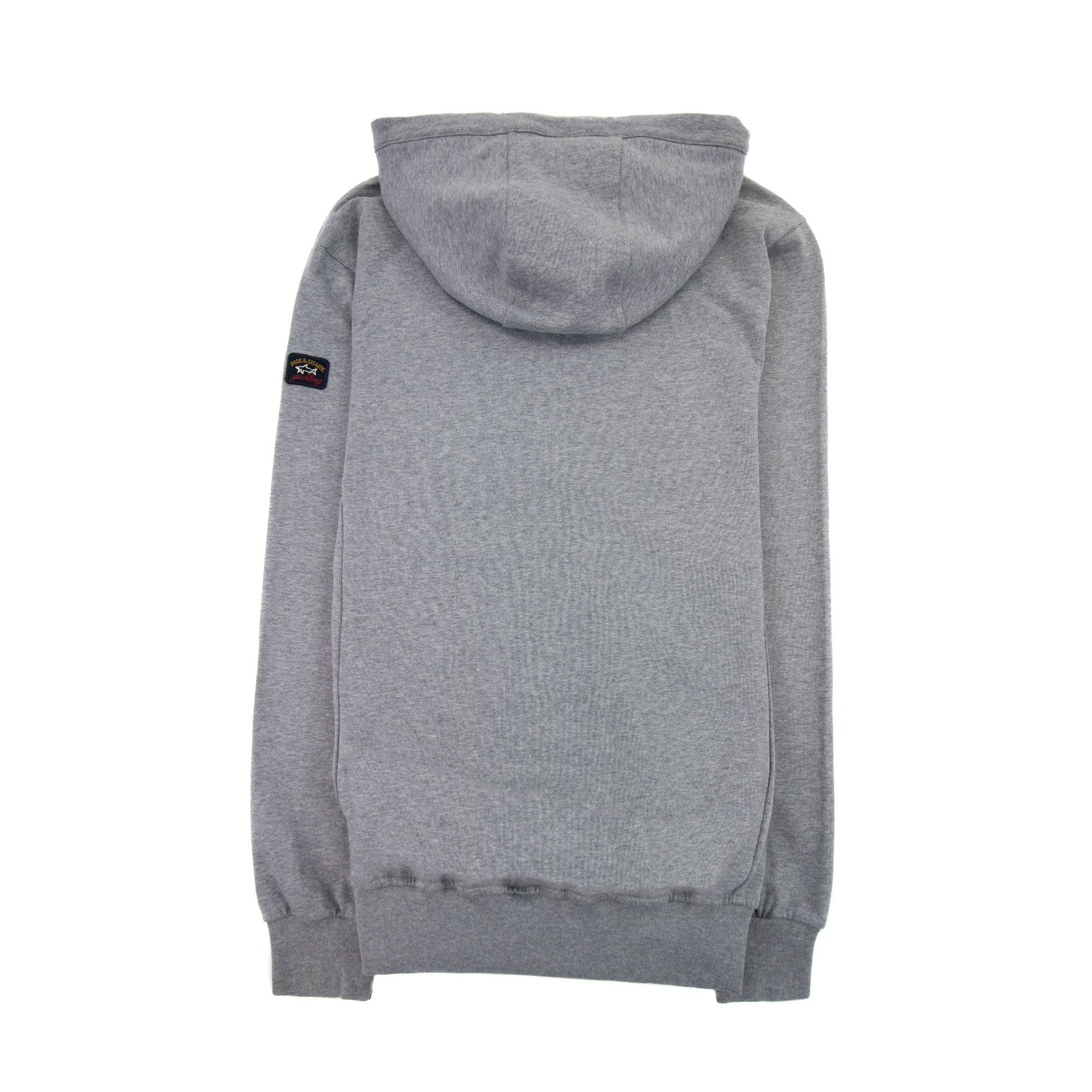 Paul And Shark Arm Logo Hoody Light Grey