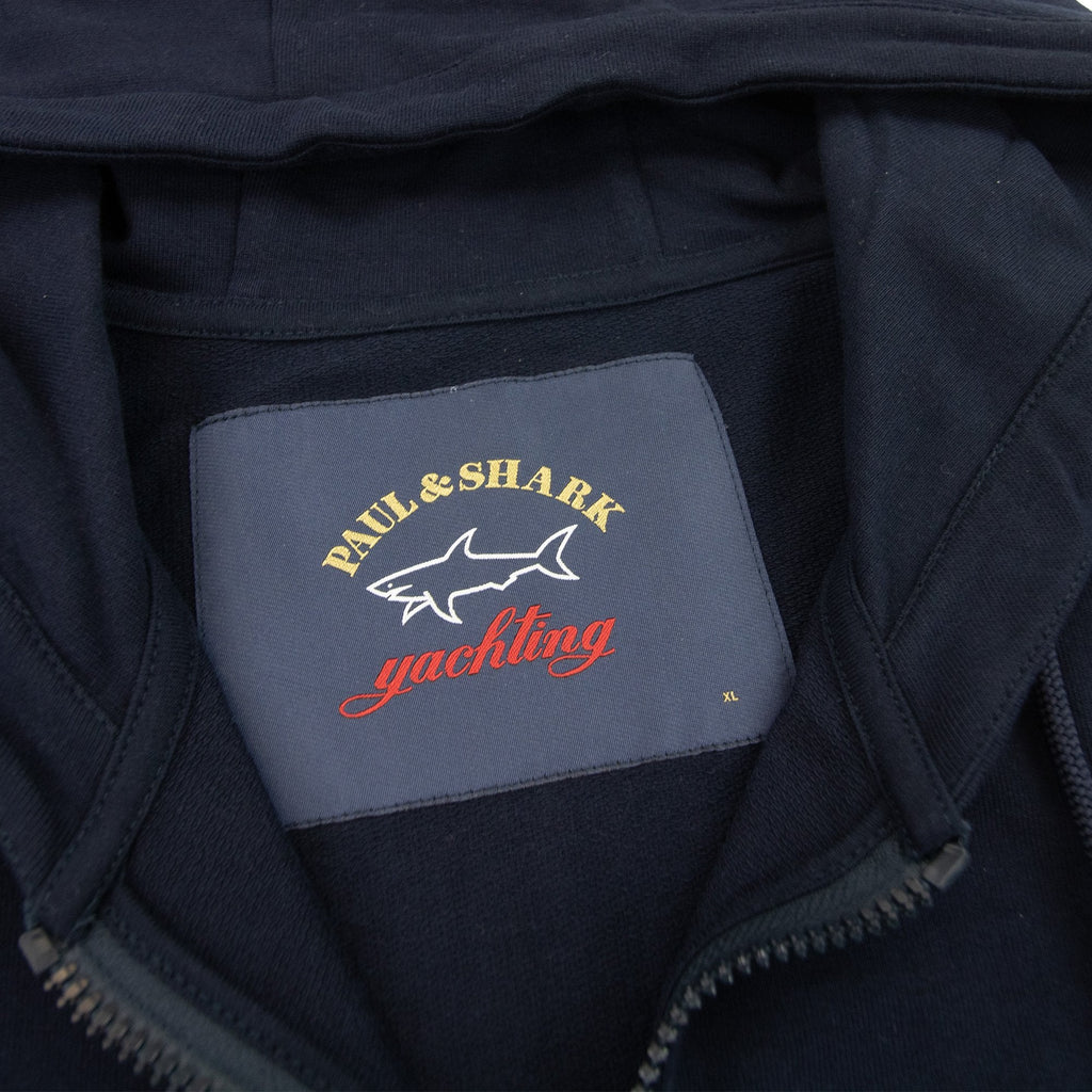 Paul And Shark Arm Logo Hoody Navy Blue