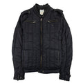 Diesel Nylon Detail Soft Padded Bomber Jacket Black