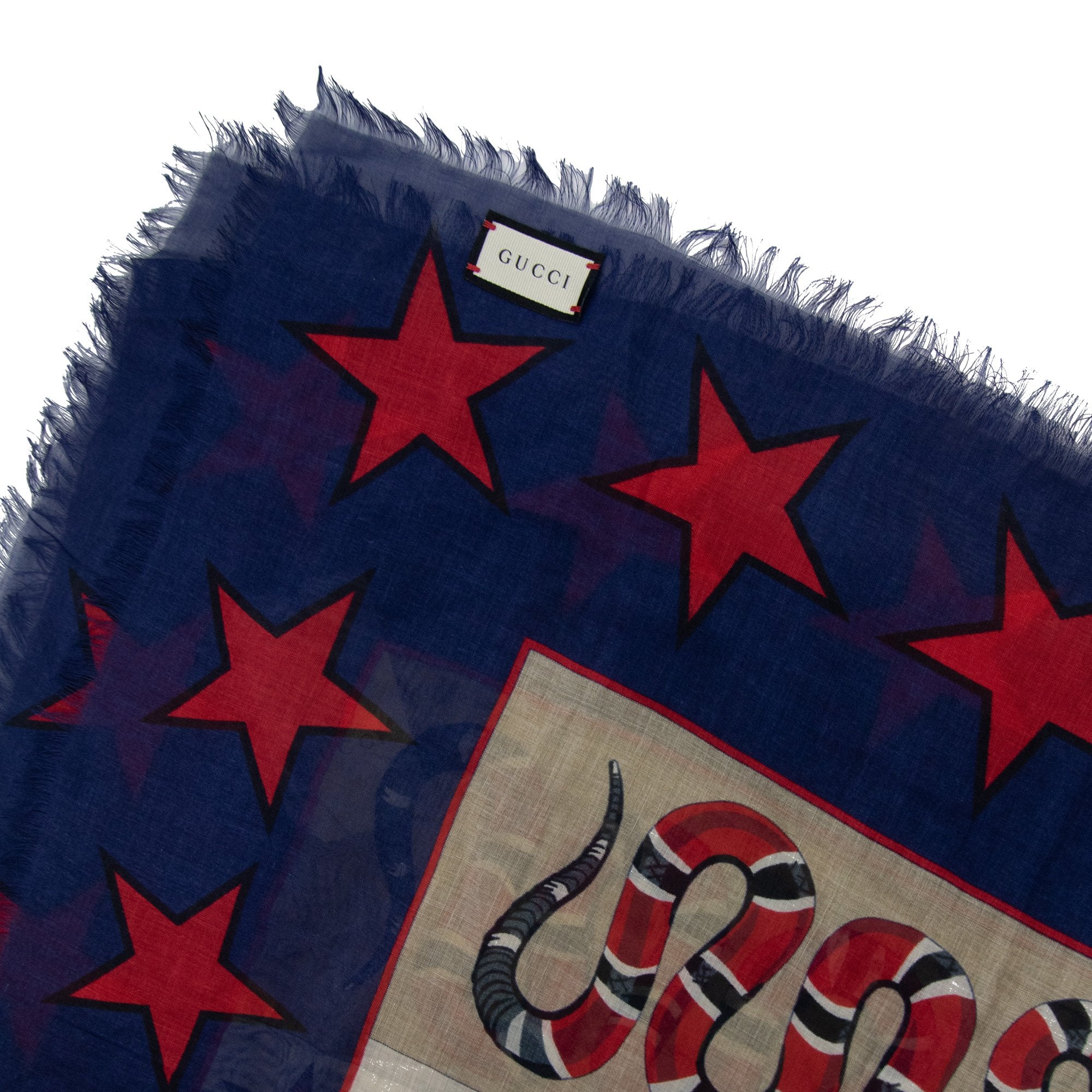 Gucci Intarsia Motif Scarf Multi