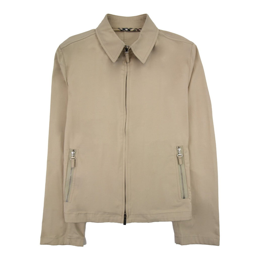 Burberry Woman Womens Zip Detail Overshirt Beige