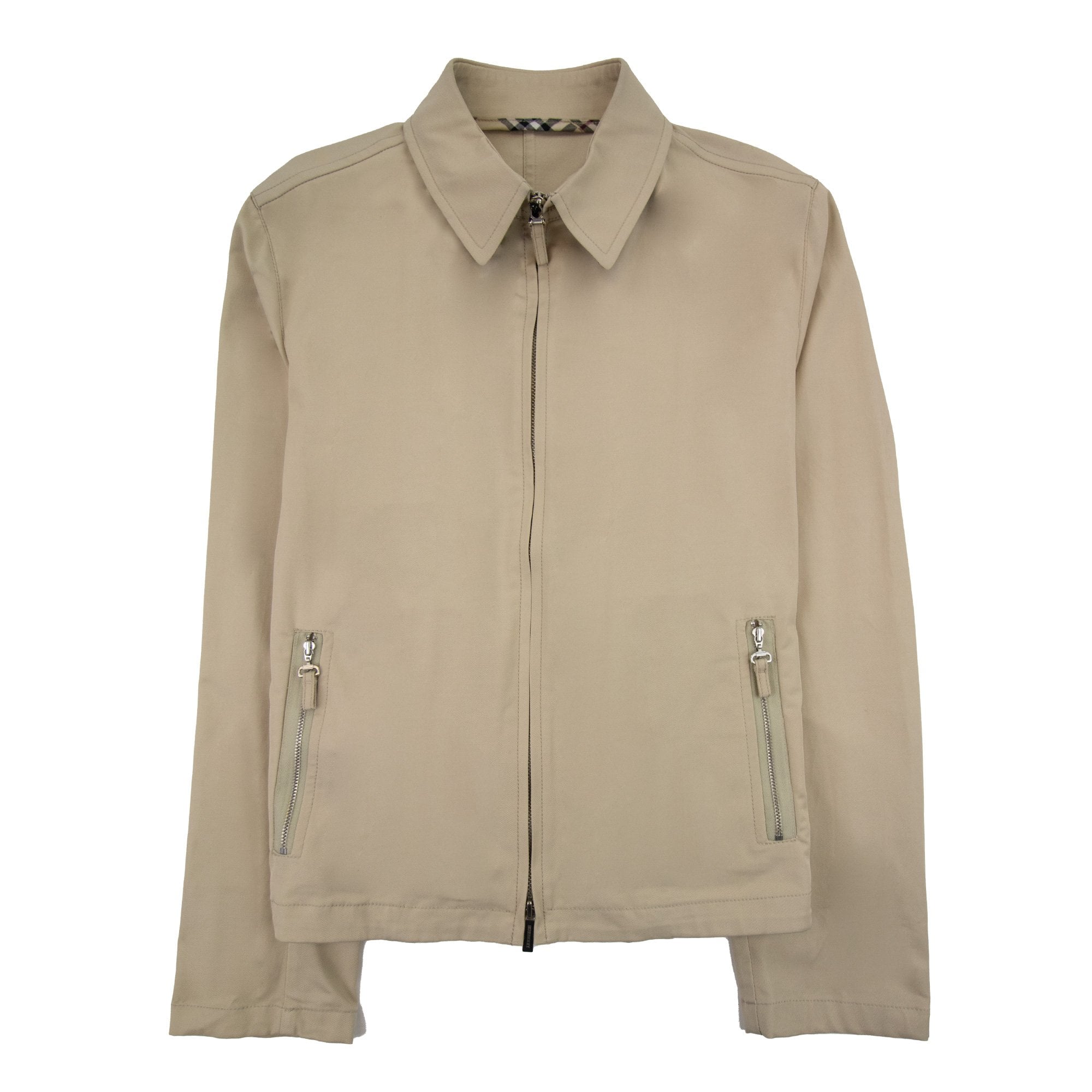 Burberry Woman Womens Zip Detail Overshirt Beige