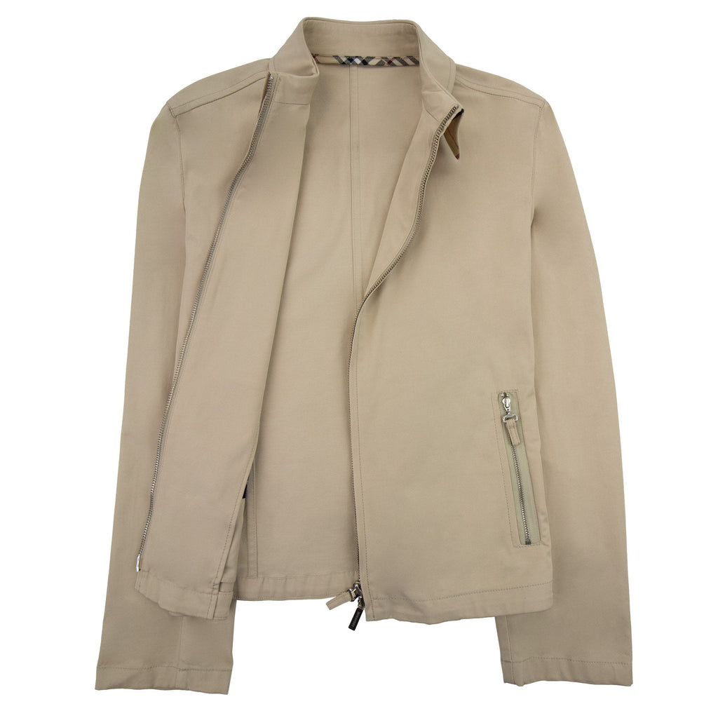 Burberry Woman Womens Zip Detail Overshirt Beige