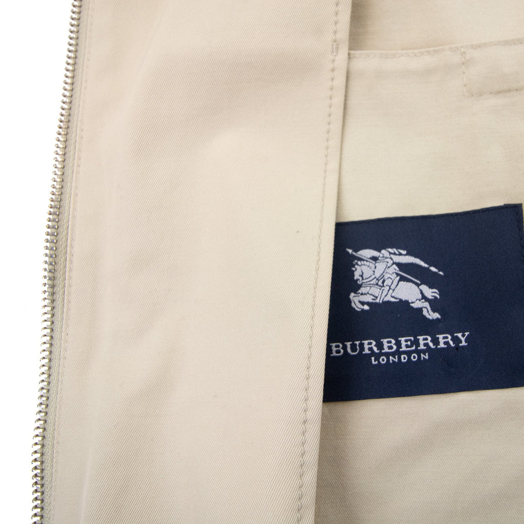 Burberry Woman Womens Zip Detail Overshirt Beige
