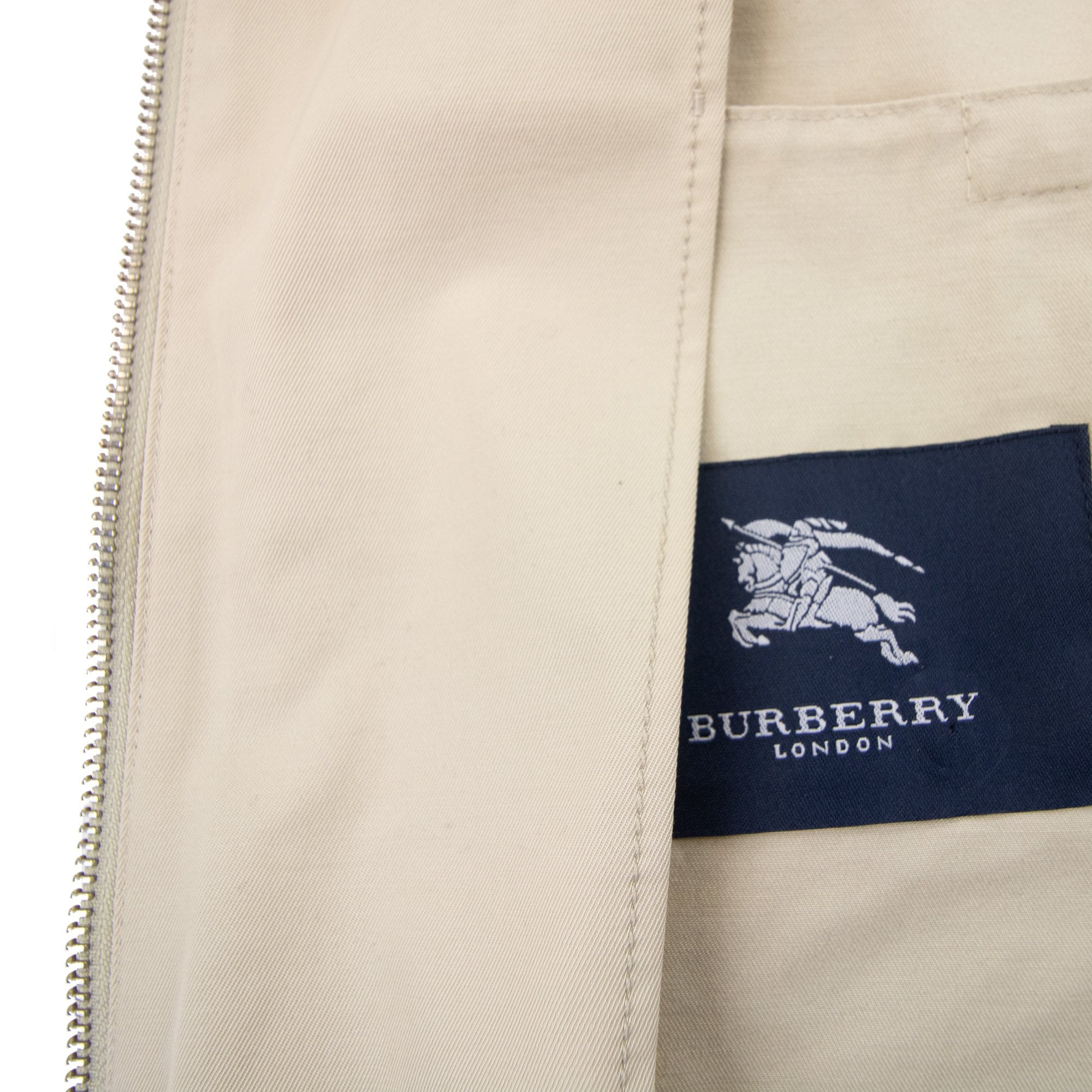 Burberry Woman Womens Zip Detail Overshirt Beige