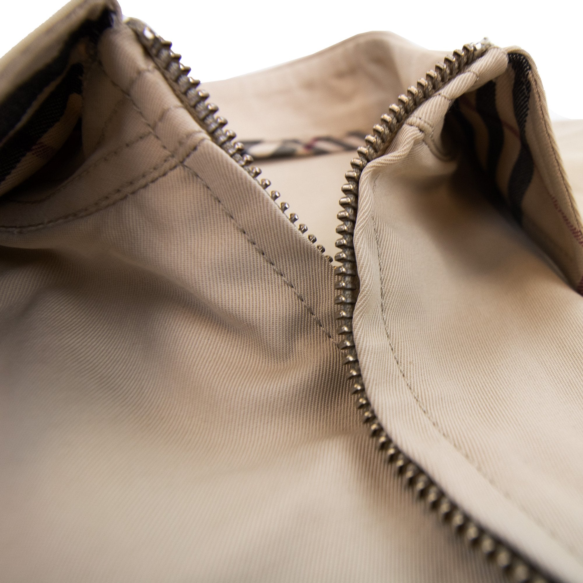 Burberry Woman Womens Zip Detail Overshirt Beige