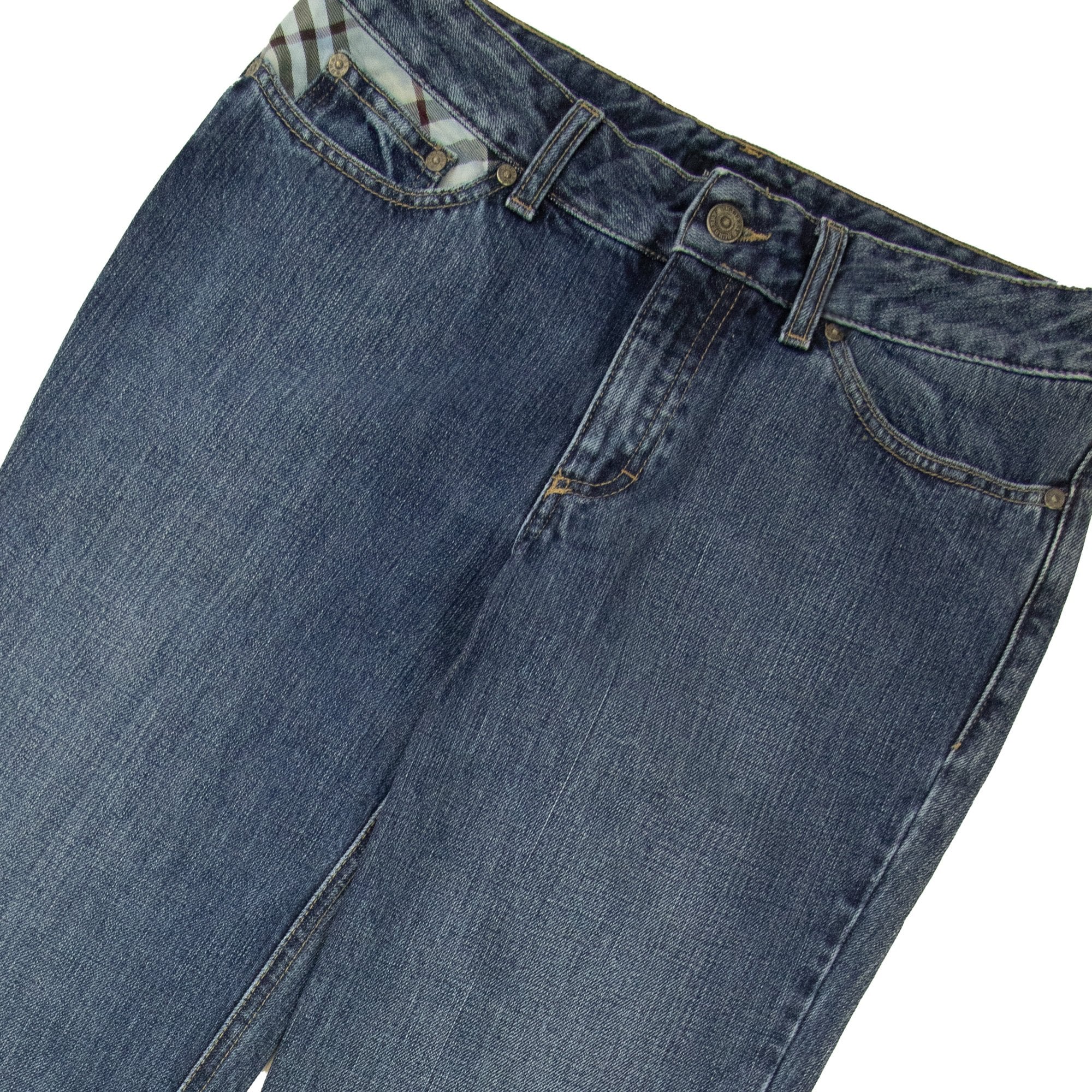 Burberry Woman Woolston Straight Leg Jeans Dark Blue