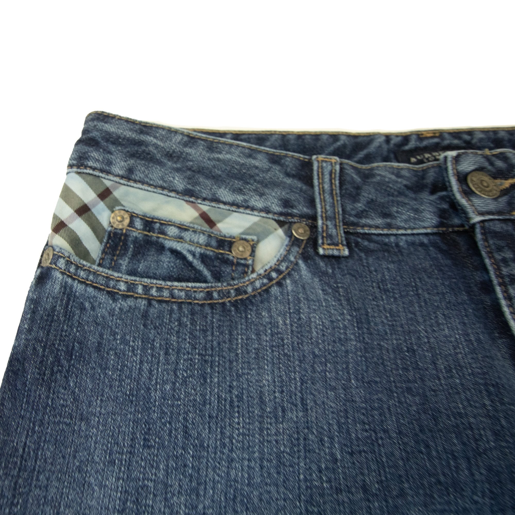 Burberry Woman Woolston Straight Leg Jeans Dark Blue