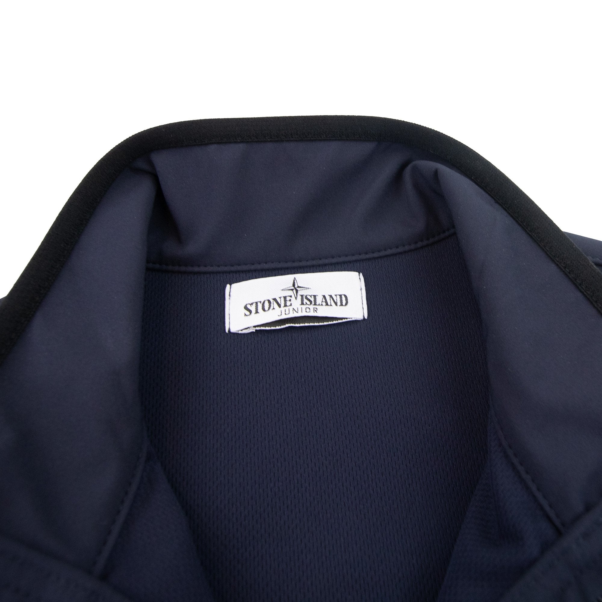 Stone Island Junior G0127 Light Soft Shell R E Dye Gilet Navy Blue V0020