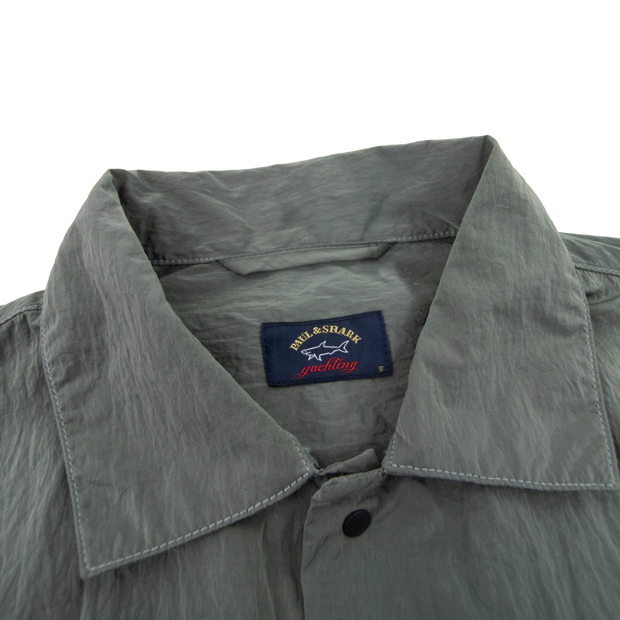 Paul And Shark Econyl Nylon Metal Overshirt Green