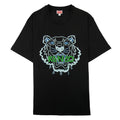 Kenzo Embroidered Tiger Relax Fit T Shirt Bicolore