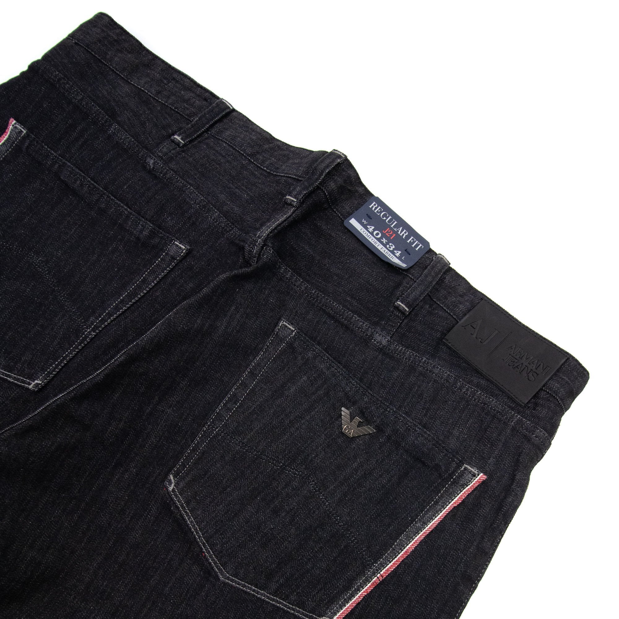 Armani Jeans J21 Reg Fit Jean Black