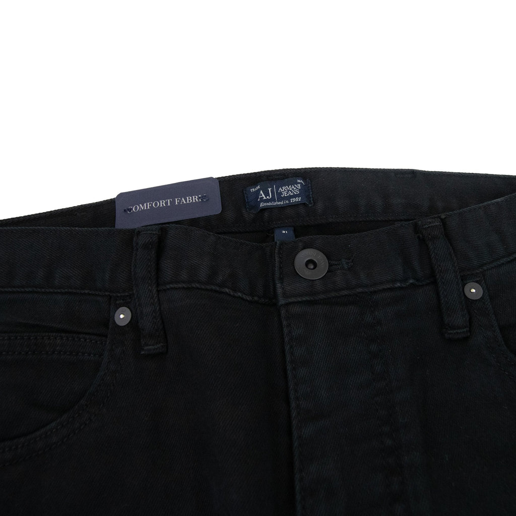 Armani Jeans J45 Slim Fit Jean Black