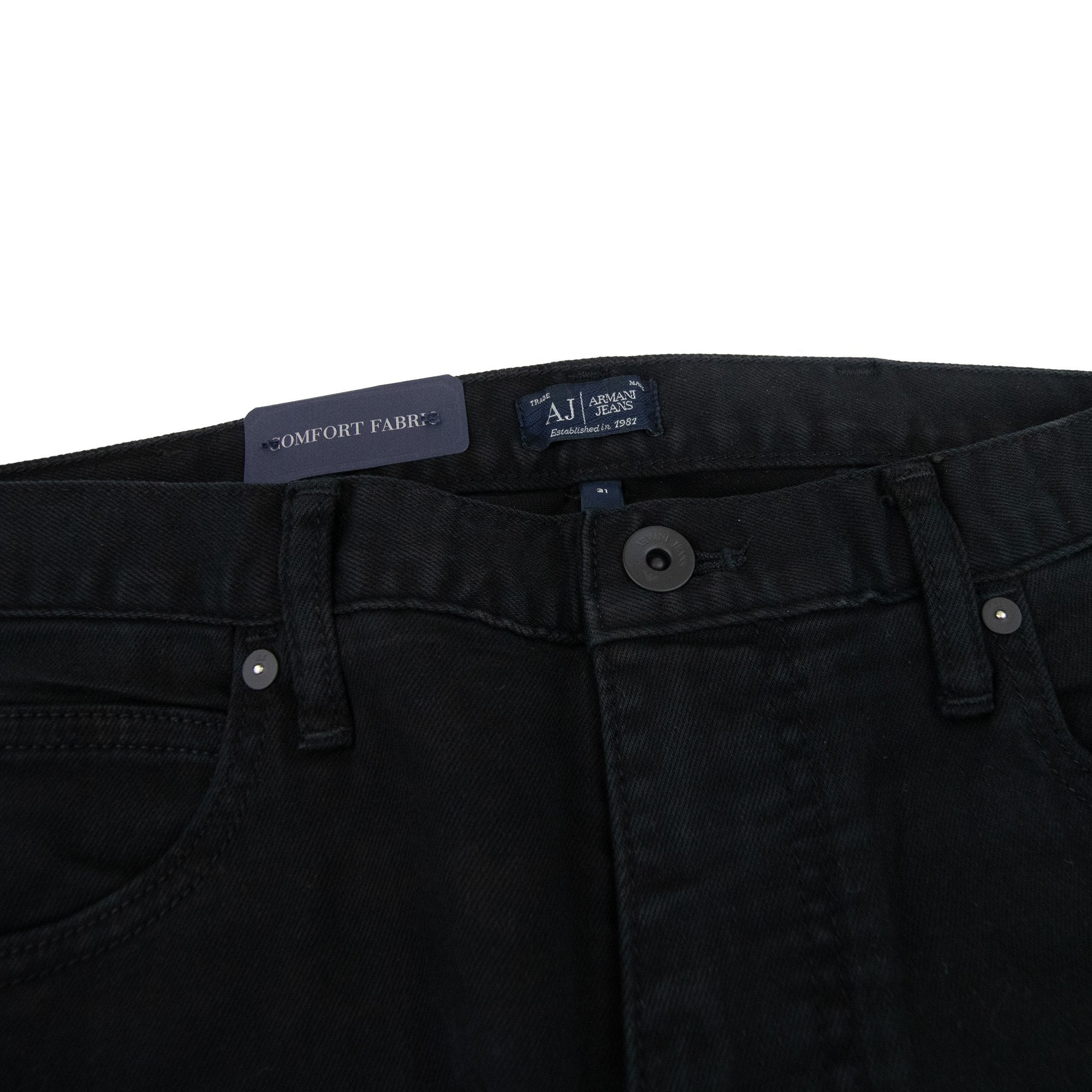 Armani Jeans J45 Slim Fit Jean Black