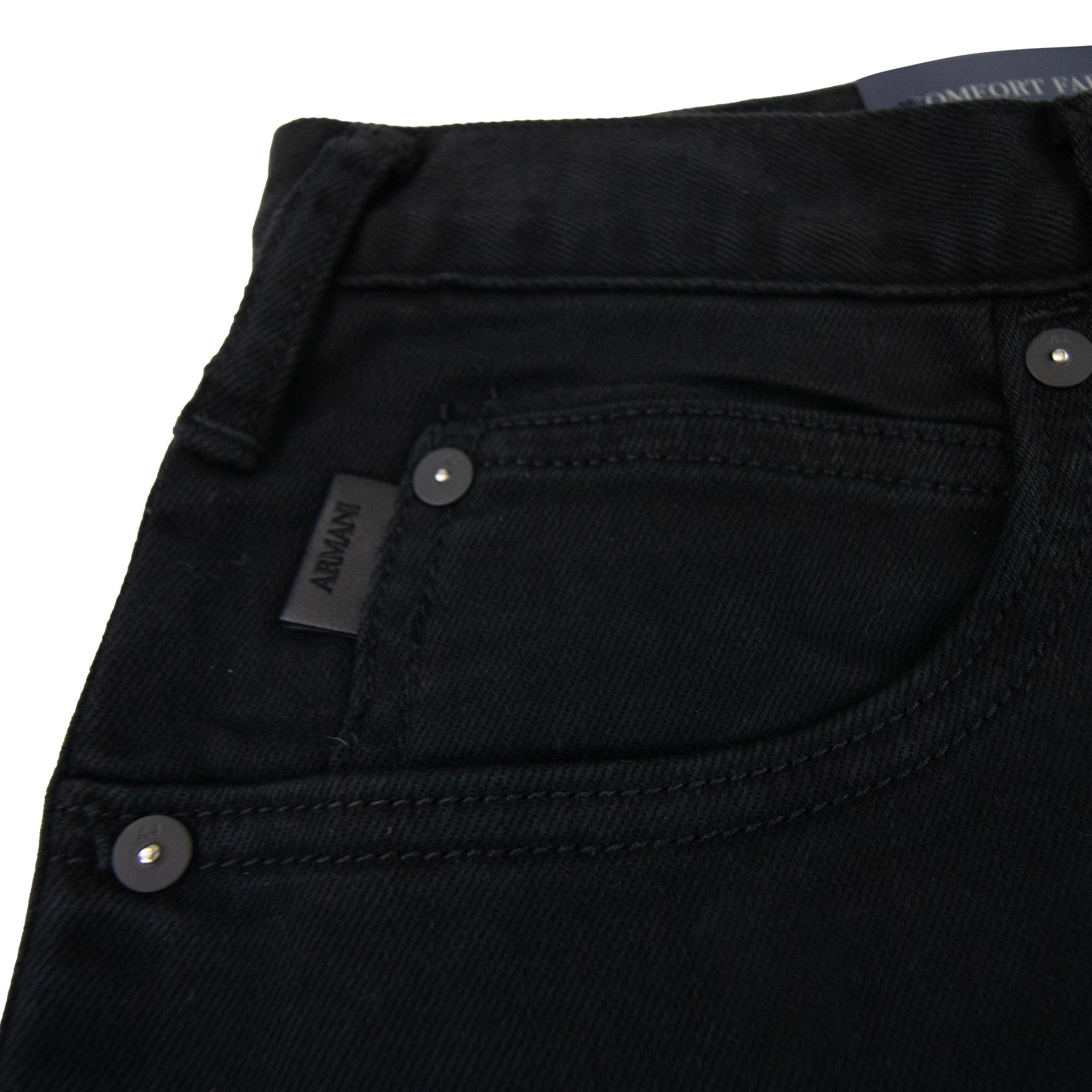 Armani Jeans J45 Slim Fit Jean Black