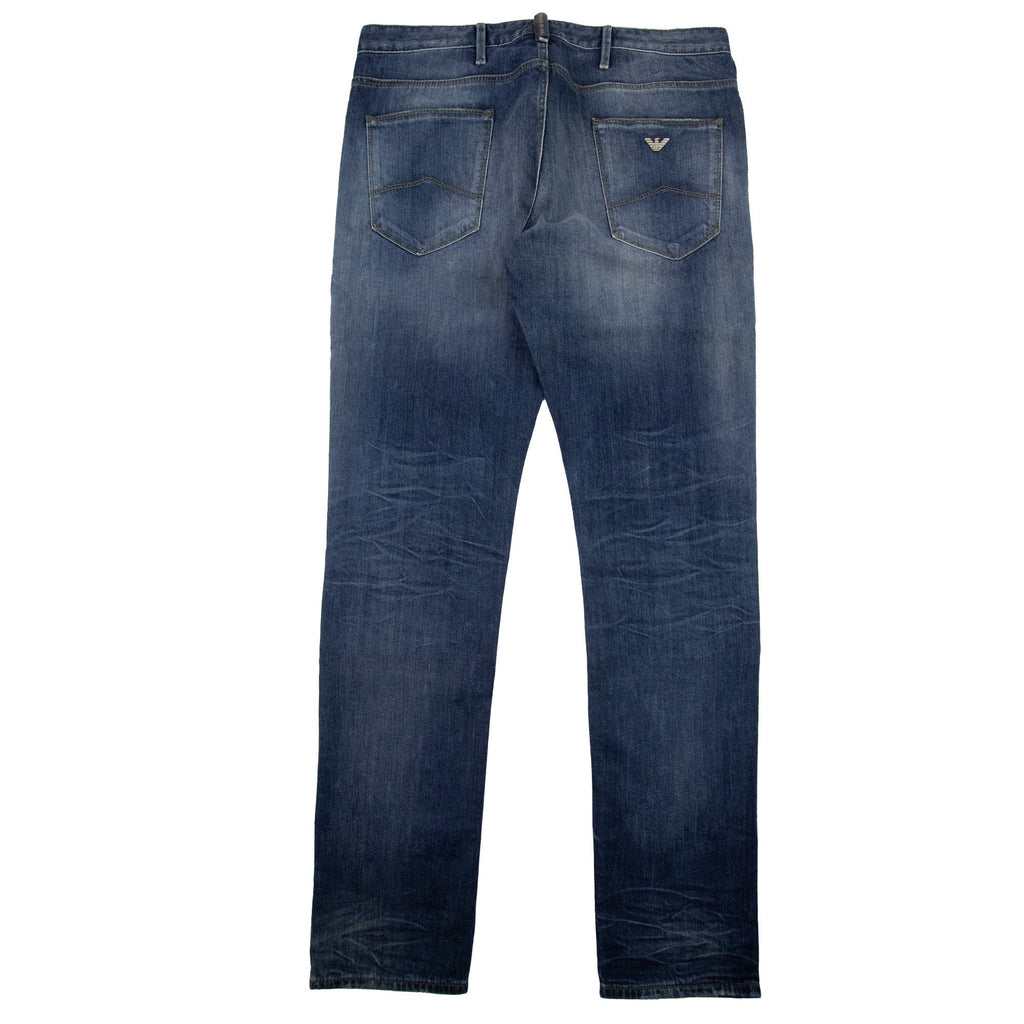 Armani Jeans J06 Leather Belt Loop Slim Fit Jean