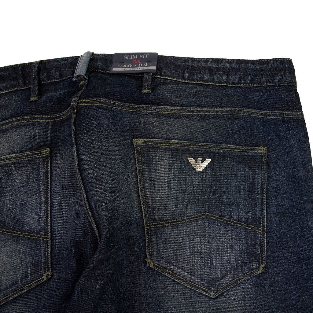 Armani Jeans J06 Dark Denim Slim Fit Jean