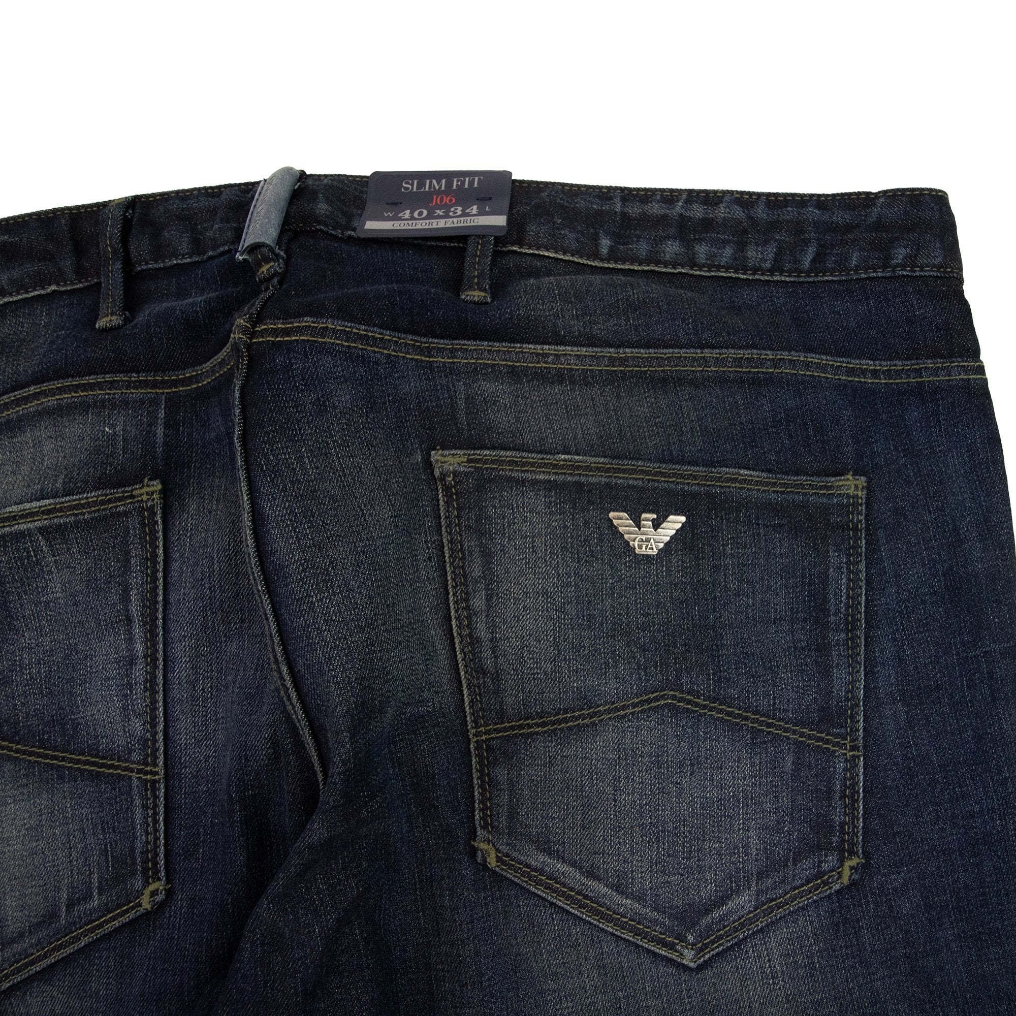 Armani Jeans J06 Dark Denim Slim Fit Jean