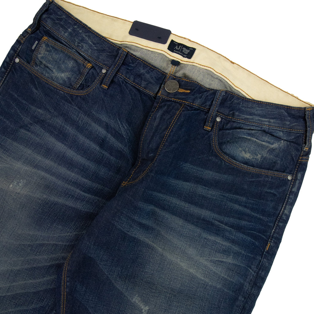 Armani Jeans J06 Distressed Slim Fit Jean